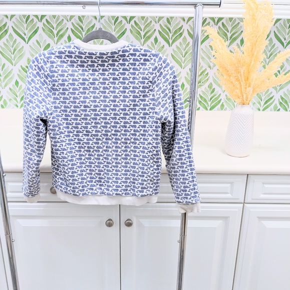 Girls Vineyard Vines Logo Reversible Sherpa Jacket Size 10 - Picture 2 of 6